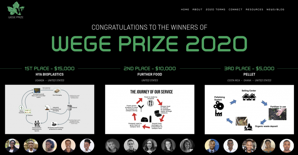 Wege Prize 2020 Design Competition Winners